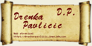 Drenka Pavličić vizit kartica